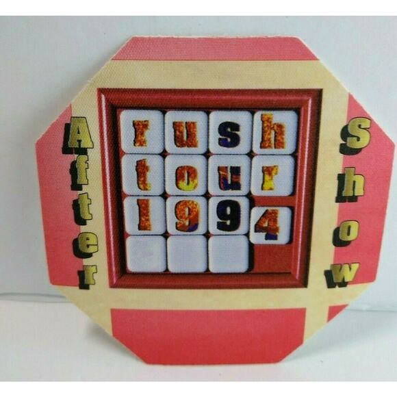 Rush Counterparts Backstage Pass Original 94 Hard Rock Music After Show Pink Red - Picture 1 of 3